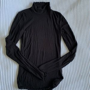 Wilfred aritzia black long sleeve turtle neck